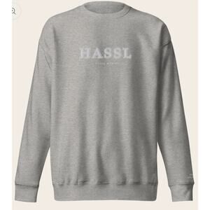 HASSL Final Sweatshirt Gray Logo Size XL